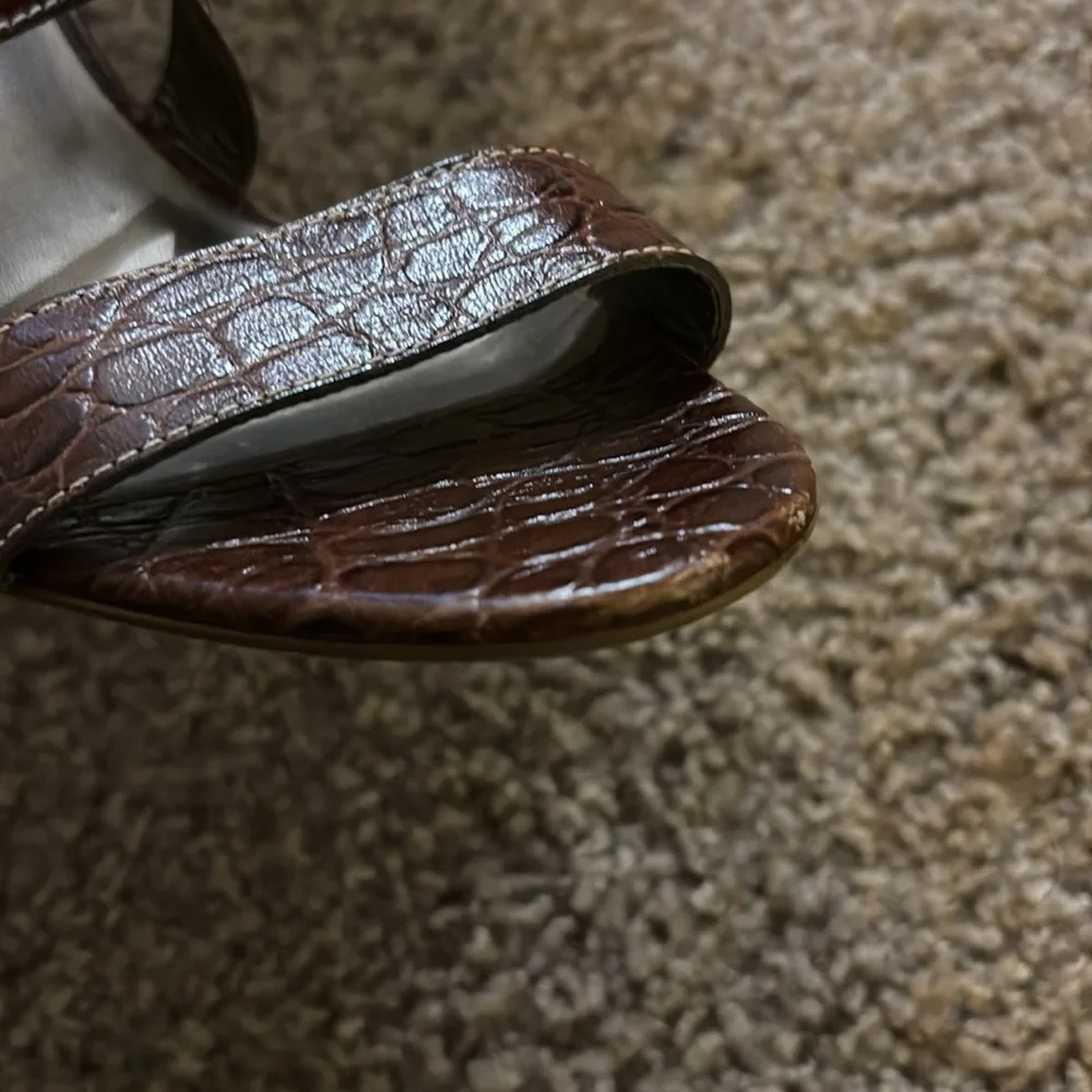 Talbots Croc Embossed Heel